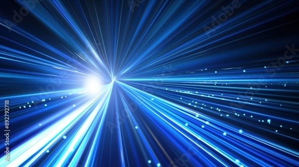 Fototapeta Vibrant Cosmic Light Rays created by ai