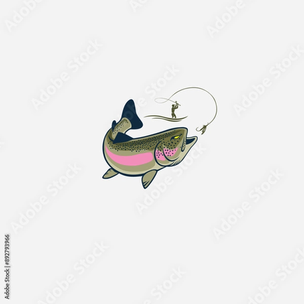 Obraz trout fishing