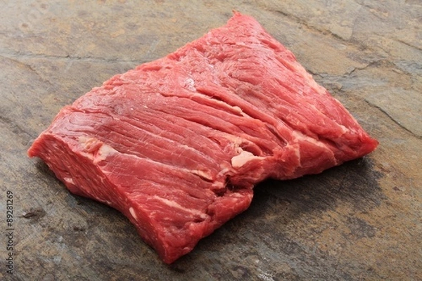 Obraz raw uncooked brisket flat iron steak