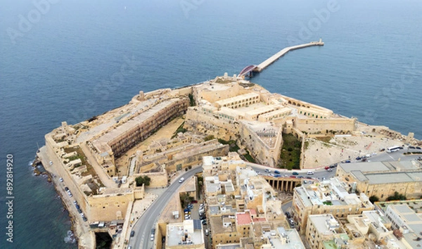 Obraz Overview of fort St. Elmo in Valetta, Malta