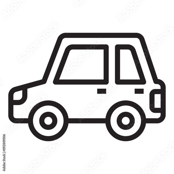 Fototapeta Car line icon.