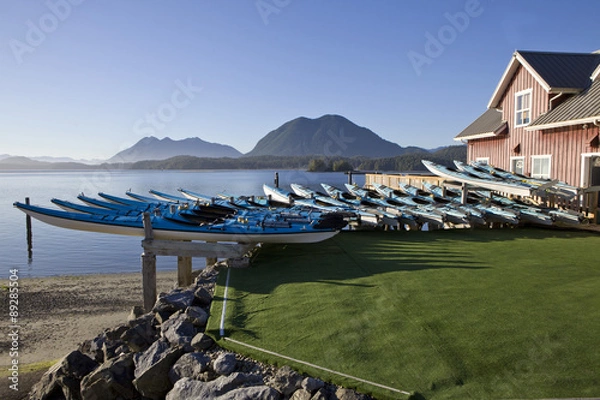 Fototapeta Kayaks at Tofino, BC