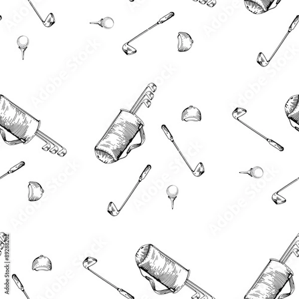 Fototapeta golf seamless pattern