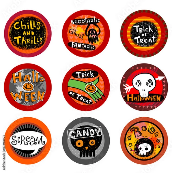 Obraz Hallooween Vector drink coasters 