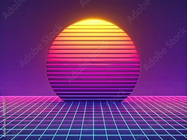 Obraz design 3d render of a glowing sphere