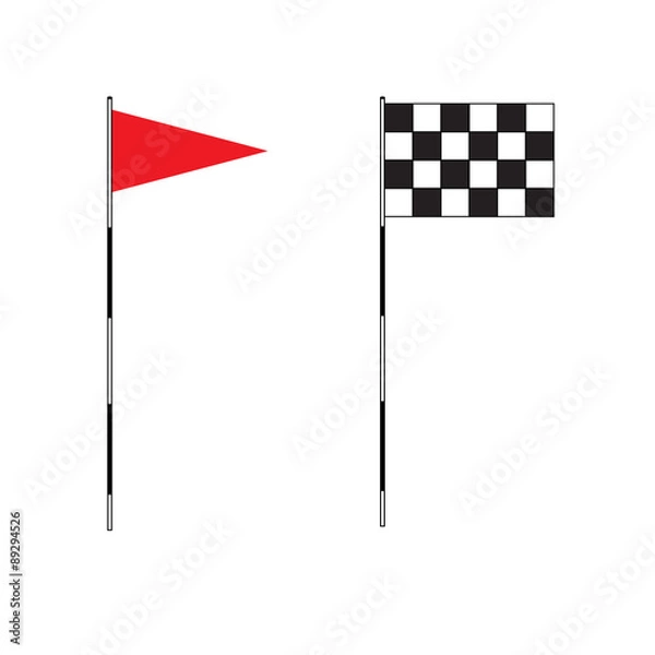 Fototapeta Golf flags