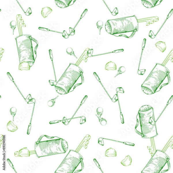 Fototapeta golf seamless pattern