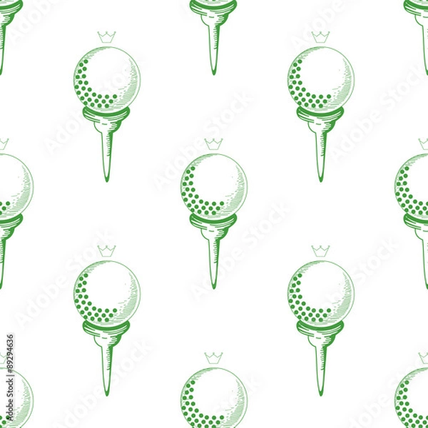 Fototapeta golf seamless pattern