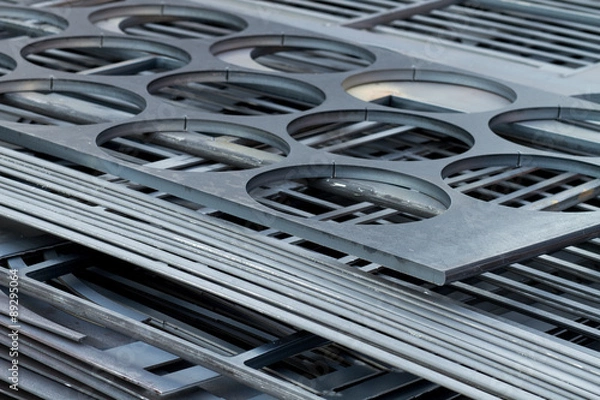 Obraz metal sheets cutted by laser