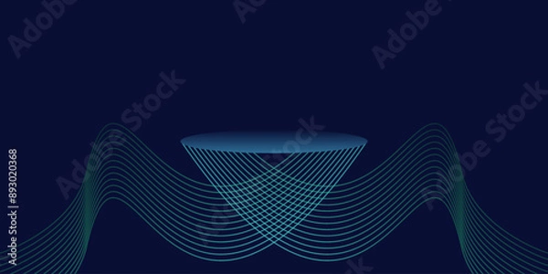 Fototapeta Abstract background wavy line design
