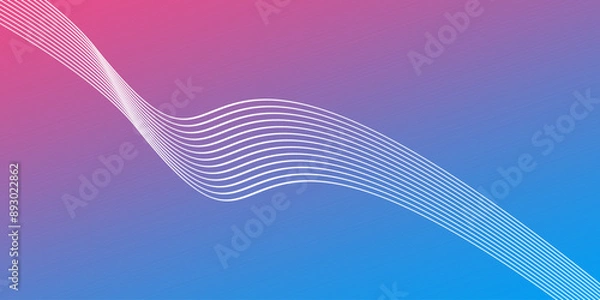 Fototapeta Abstract background wavy line design