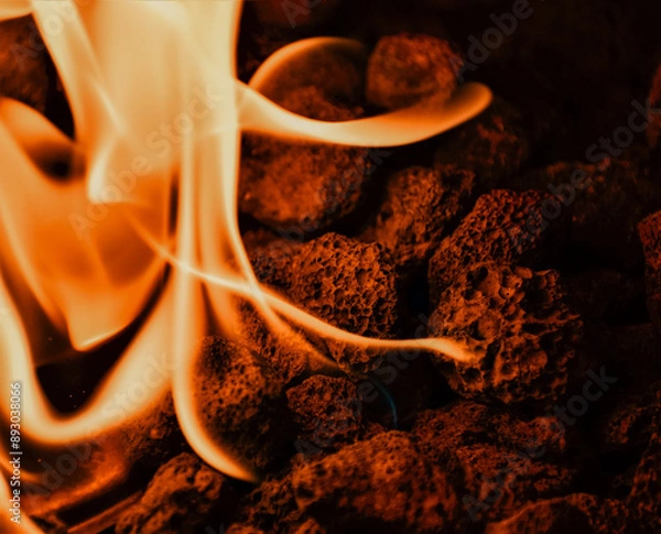 Obraz Macro Shot of Burning Fire