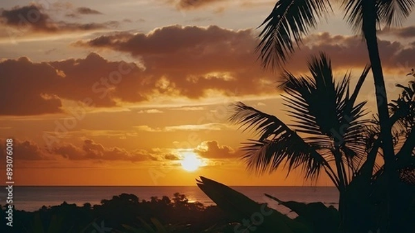 Obraz sunset on the beach