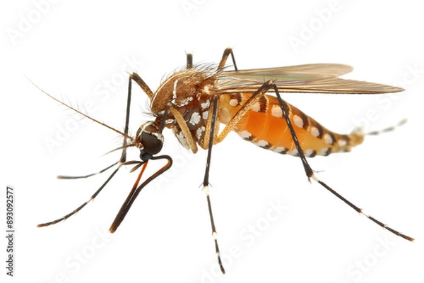 Obraz Closeup View of Mosquito on Transparent Background