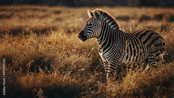 Obraz Zebra at dawn abstract background 