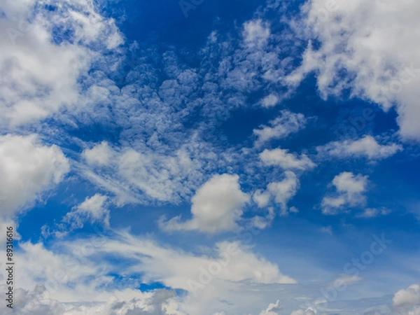 Fototapeta clouds in the blue sky