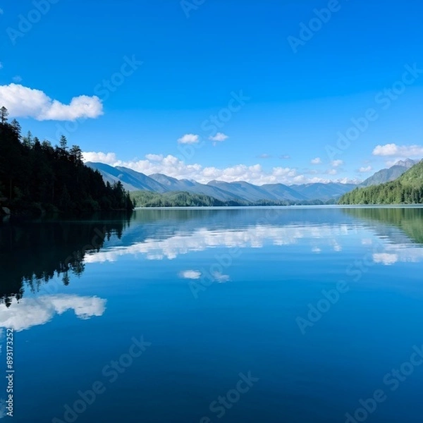 Obraz lake and mountains