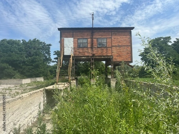 Obraz stary budynek przemysłowy 