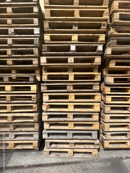 Obraz palety przemysłowe 