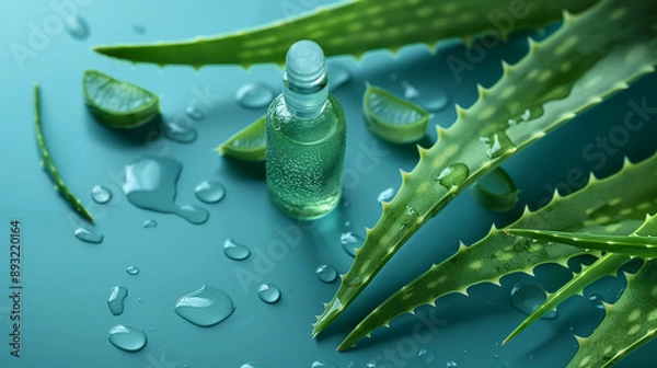 Obraz aloe vera with drops