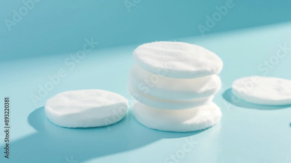 Obraz pills on blue background