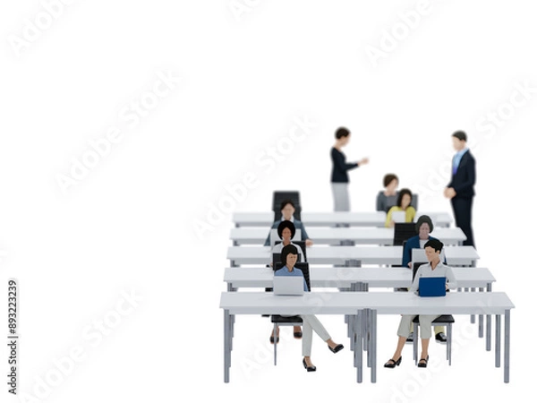 Fototapeta デスクワークをする人々