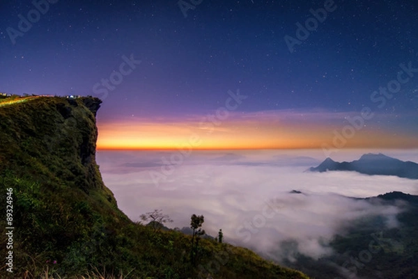 Fototapeta A beautiful view point  of Doi pha tung