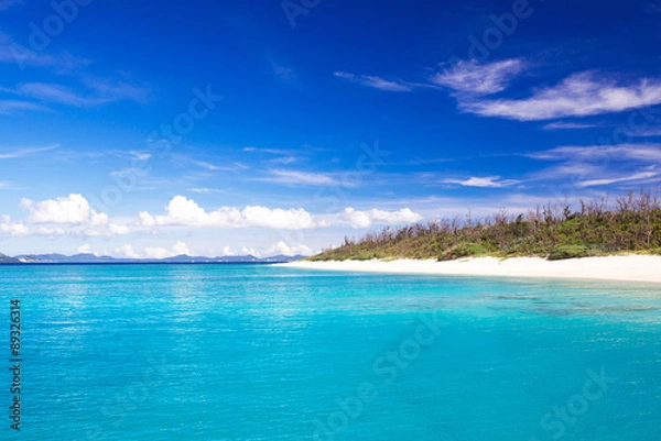 Obraz 沖縄のビーチ・水納島