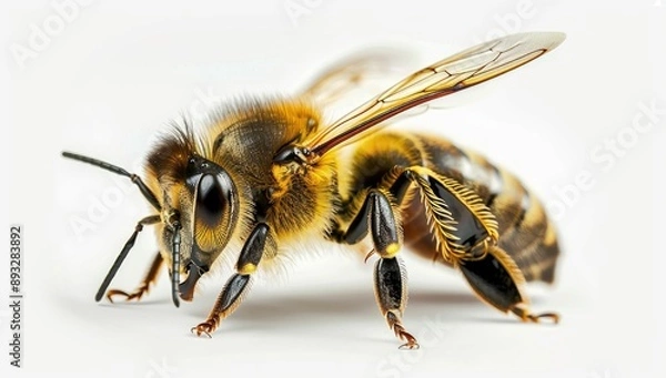 Fototapeta Intricate Details of a Honeybee Macro