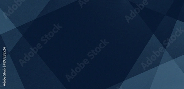 Fototapeta Abstract gradient background with grainy effect texture. Triangle pattern dark blue background.