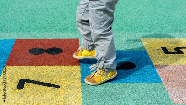 Obraz colorful hopscotch game