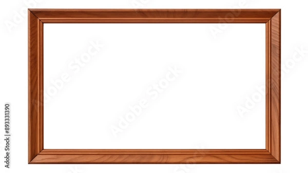 Fototapeta wooden horizontal frame isolate png