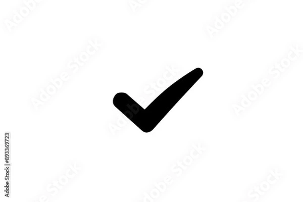 Fototapeta Check mark tick icon  png file cut out and isolated on a transparent background, symbol illustration stock image