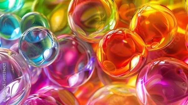 Obraz Vibrant Spheres HighResolution Stock Image for Artistic and Modern Designs