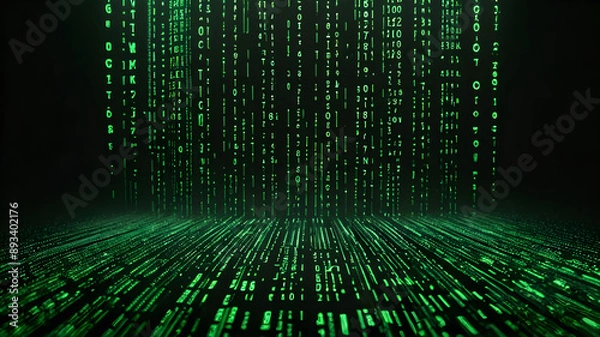 Fototapeta binary code background