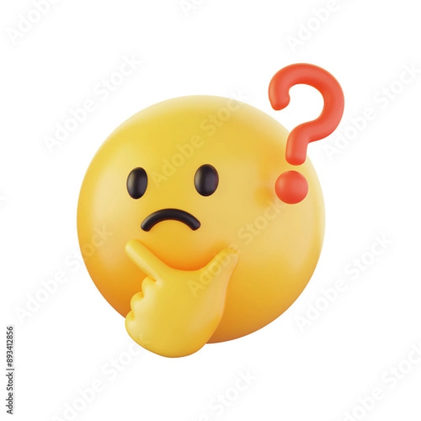 Fototapeta 3D 이모지 아이콘