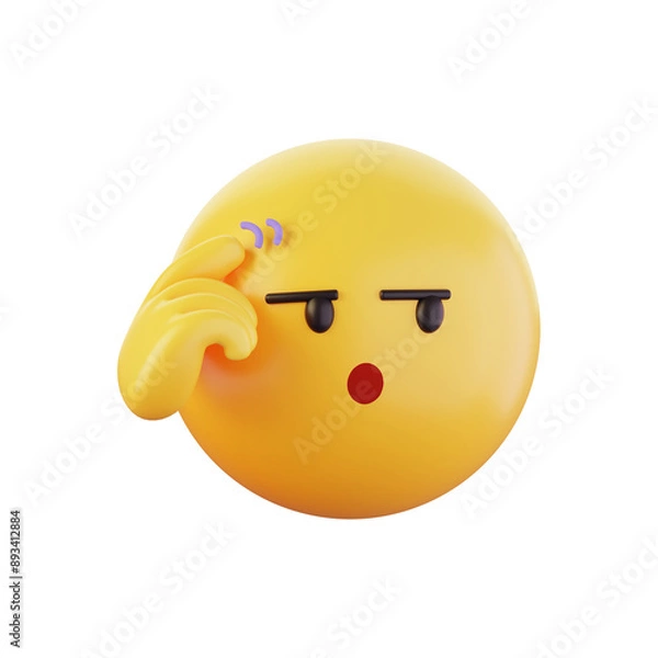 Fototapeta 3D 이모지 아이콘