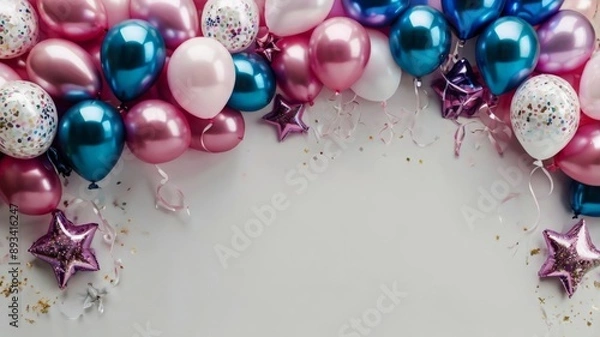 Fototapeta balloons on a white background