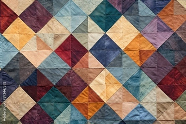Fototapeta Quilt pattern backgrounds creativity repetition.