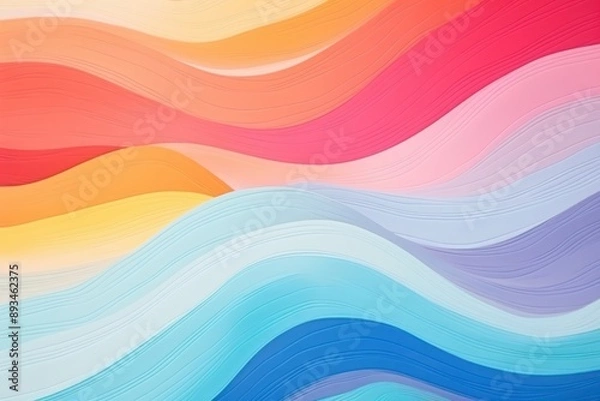 Fototapeta Rainbow abstract shape backgrounds pattern line.
