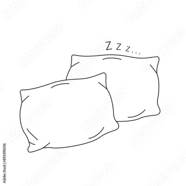Obraz Pillow icon vector logo template flat
