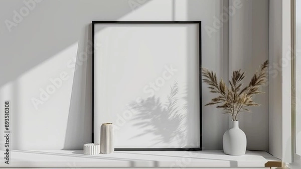 Fototapeta a mockup standing inside a modern house