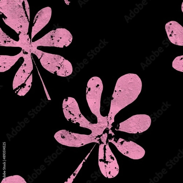 Obraz abstract seamless pattern background fabric fashion design print wrapping paper digital illustration art texture textile wallpaper colorful apparel image floral herbal 