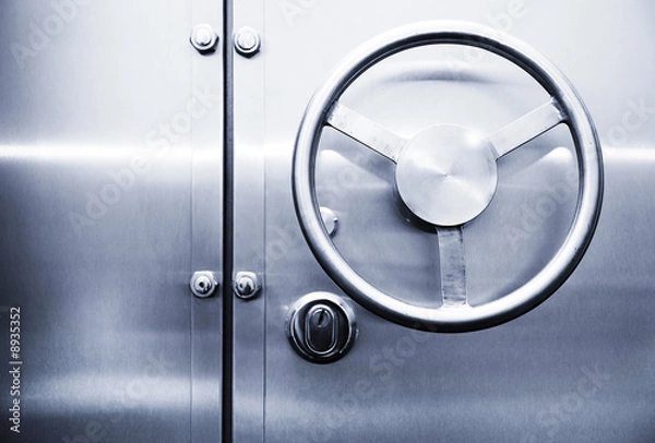 Fototapeta toned door of the safe