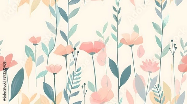 Fototapeta 
A collection of image resources featuring simple, minimalistic paintings of various plants. Each image showcases a single plant, emphasizing clean lines and bold, vibrant color for a modern aesthetic