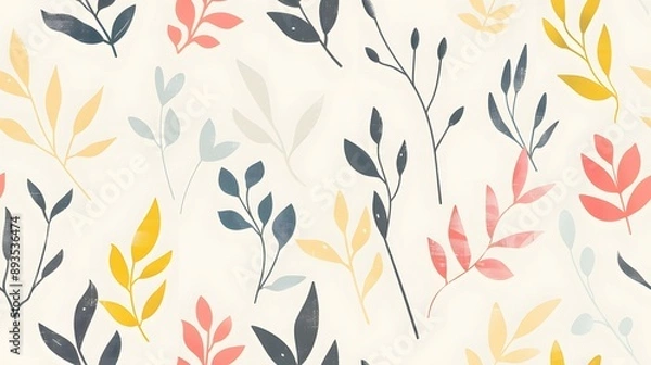 Obraz 
A collection of image resources featuring simple, minimalistic paintings of various plants. Each image showcases a single plant, emphasizing clean lines and bold, vibrant color for a modern aesthetic