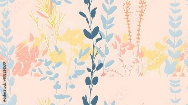 Obraz 
A collection of image resources featuring simple, minimalistic paintings of various plants. Each image showcases a single plant, emphasizing clean lines and bold, vibrant color for a modern aesthetic