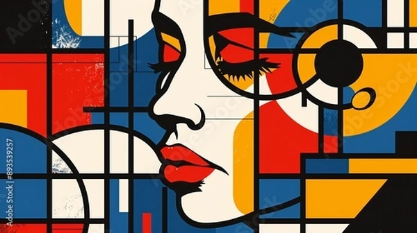 Fototapeta Abstract Geometric Philosopher Symbol