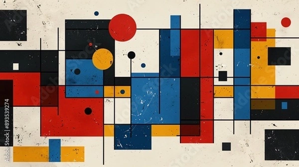 Fototapeta Abstract Geometric Painter Symbol