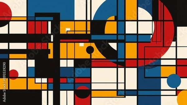 Fototapeta Abstract Geometric Scientist Symbol